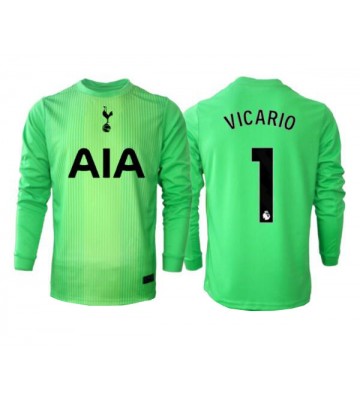 Tottenham Hotspur Guglielmo Vicario #1 Portiere Prima Maglia 2025-26 Manica Lunga
